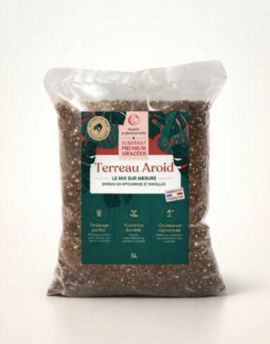 Terreau Aroïd Premium pour Aracées – Substrat enrichi en Mycorhize et Bacillus alternative