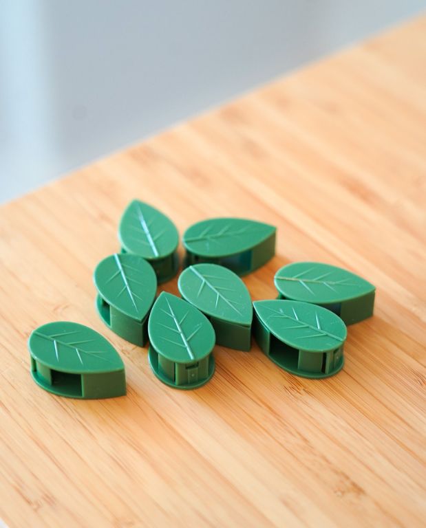 clips de fixation murale forme de feuille auto-adhesive