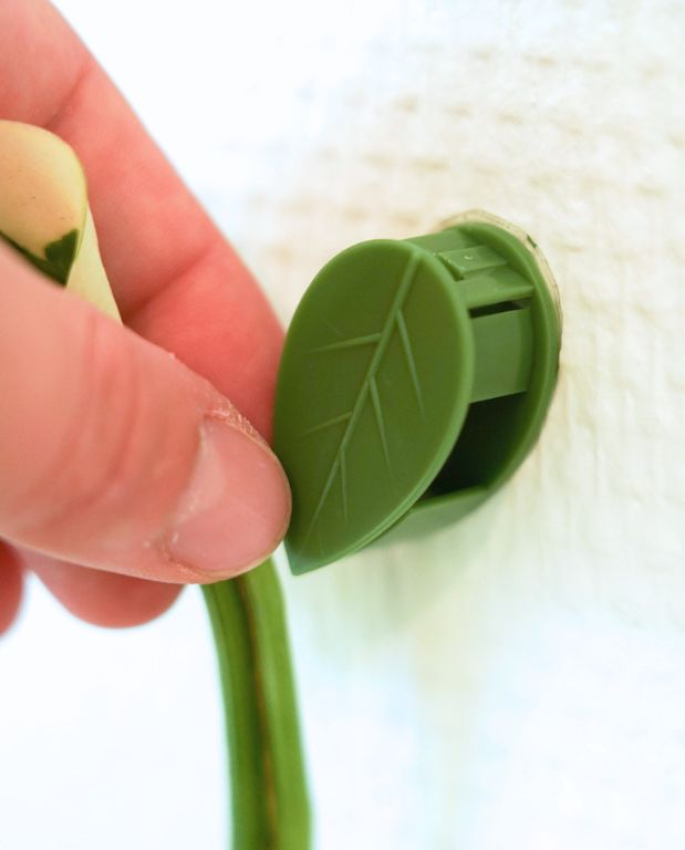 clips de fixation murale forme de feuille auto-adhesive