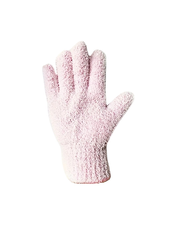 Gants rose de nettoyage pour plantes - Anti-calcaire