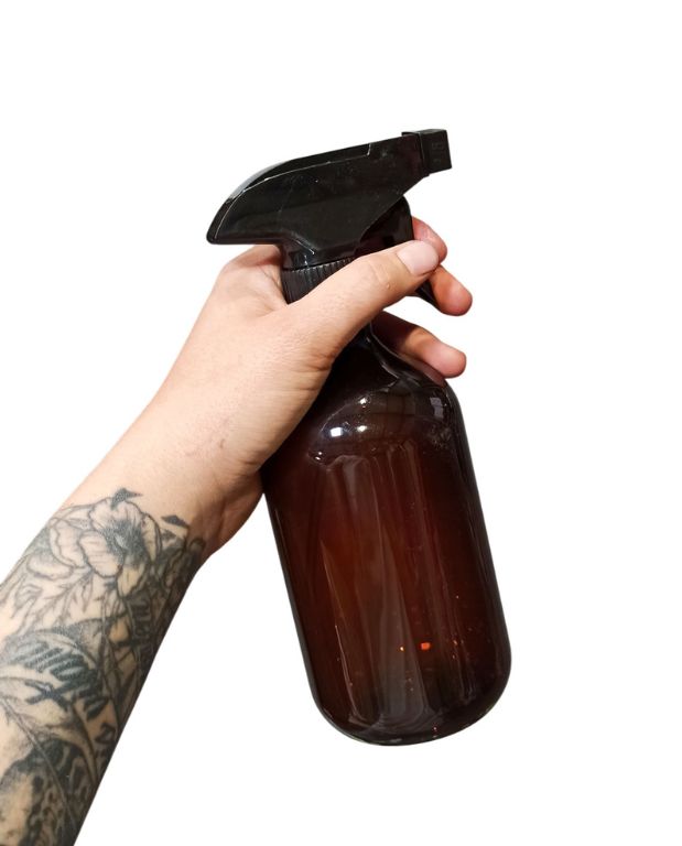 Vaporisateur plastique ambre 500ml pour plantes d'intérieur