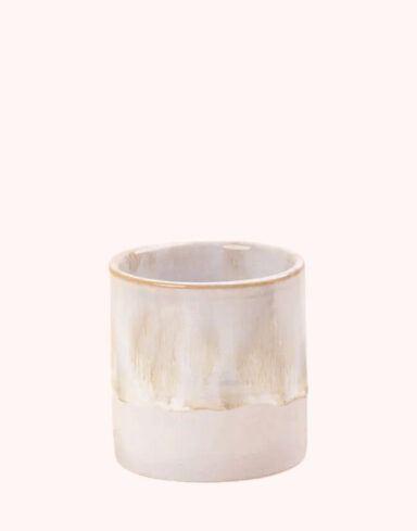 cache pot ceramique vague beige 6cm