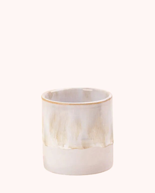 cache pot ceramique vague beige 6cm