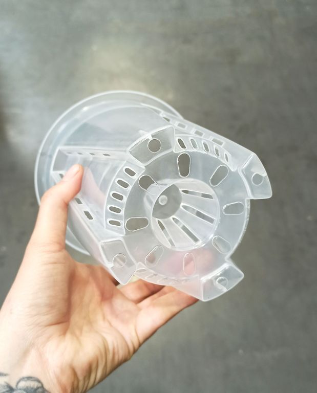Pot Transparent profond pour Aracées – Parois Micro-Perforées