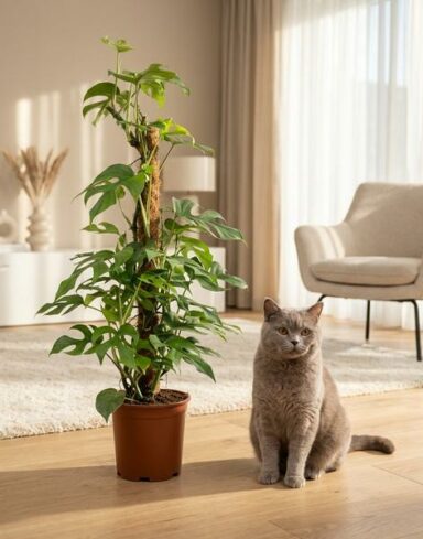 Monstera Minima sur Tuteur – Rhaphidophora Tetrasperma – Pot 19cm – H 90cm alternative